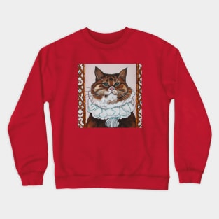 Fancy Renaissance Cat Crewneck Sweatshirt